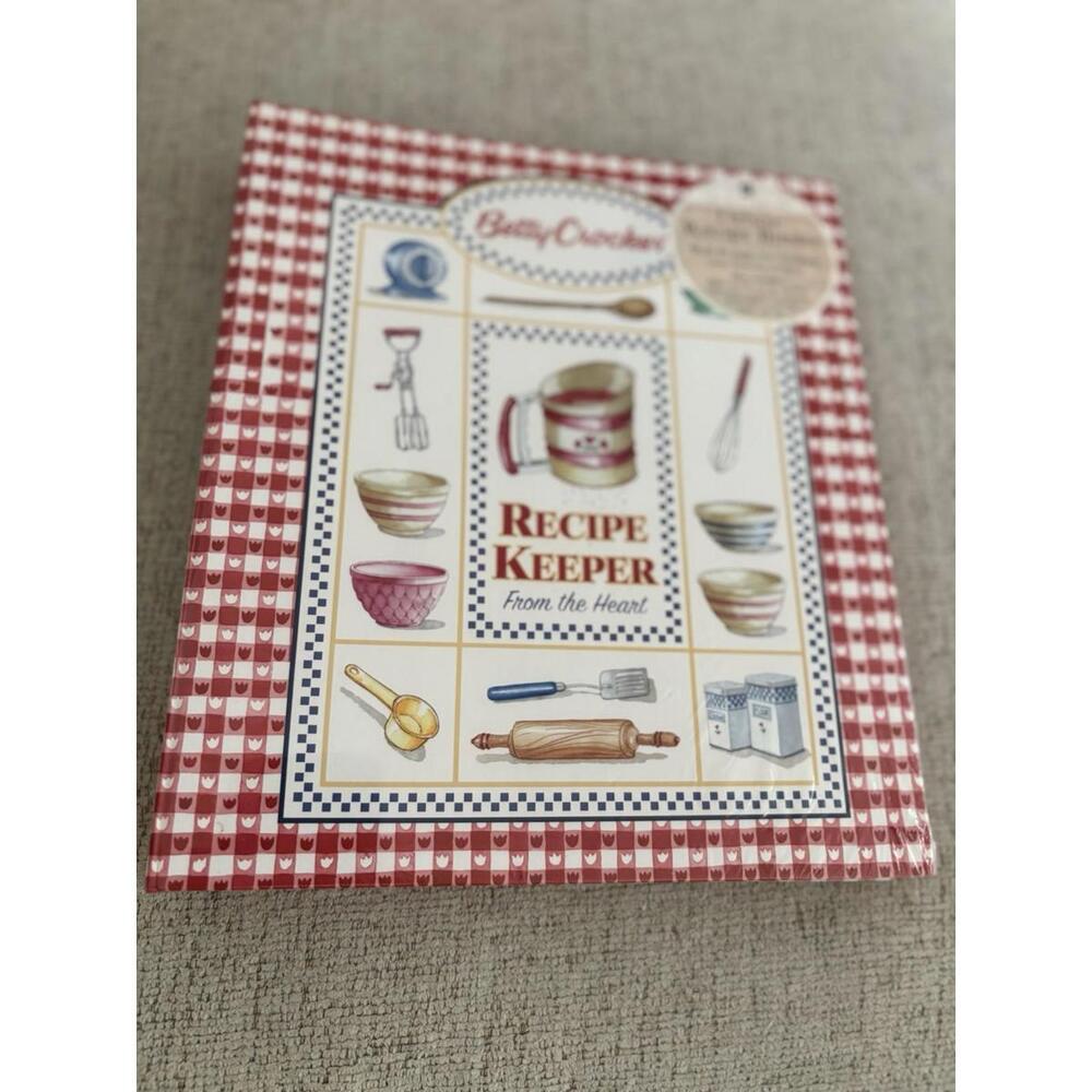 Betty Crocker Recipe Keeper‎ Binder – From the Heart – New – Red Gingham